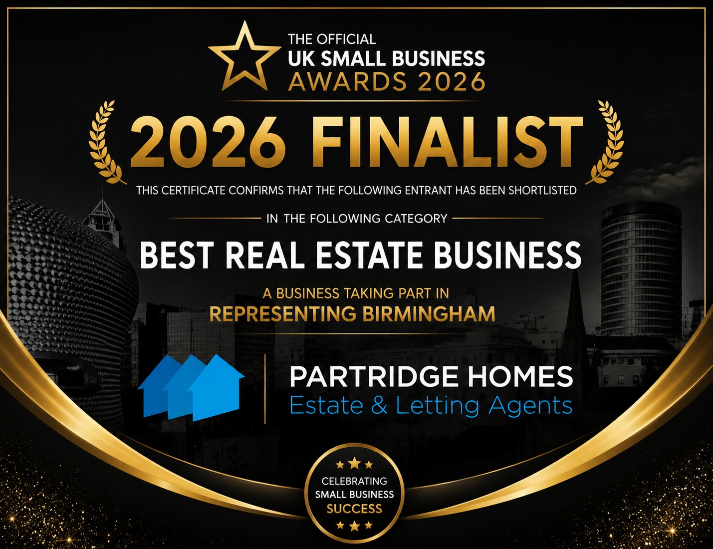 Partridge Homes: UK Small Business Awards 2026 Finalist